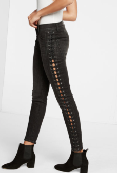 black high waisted jeans